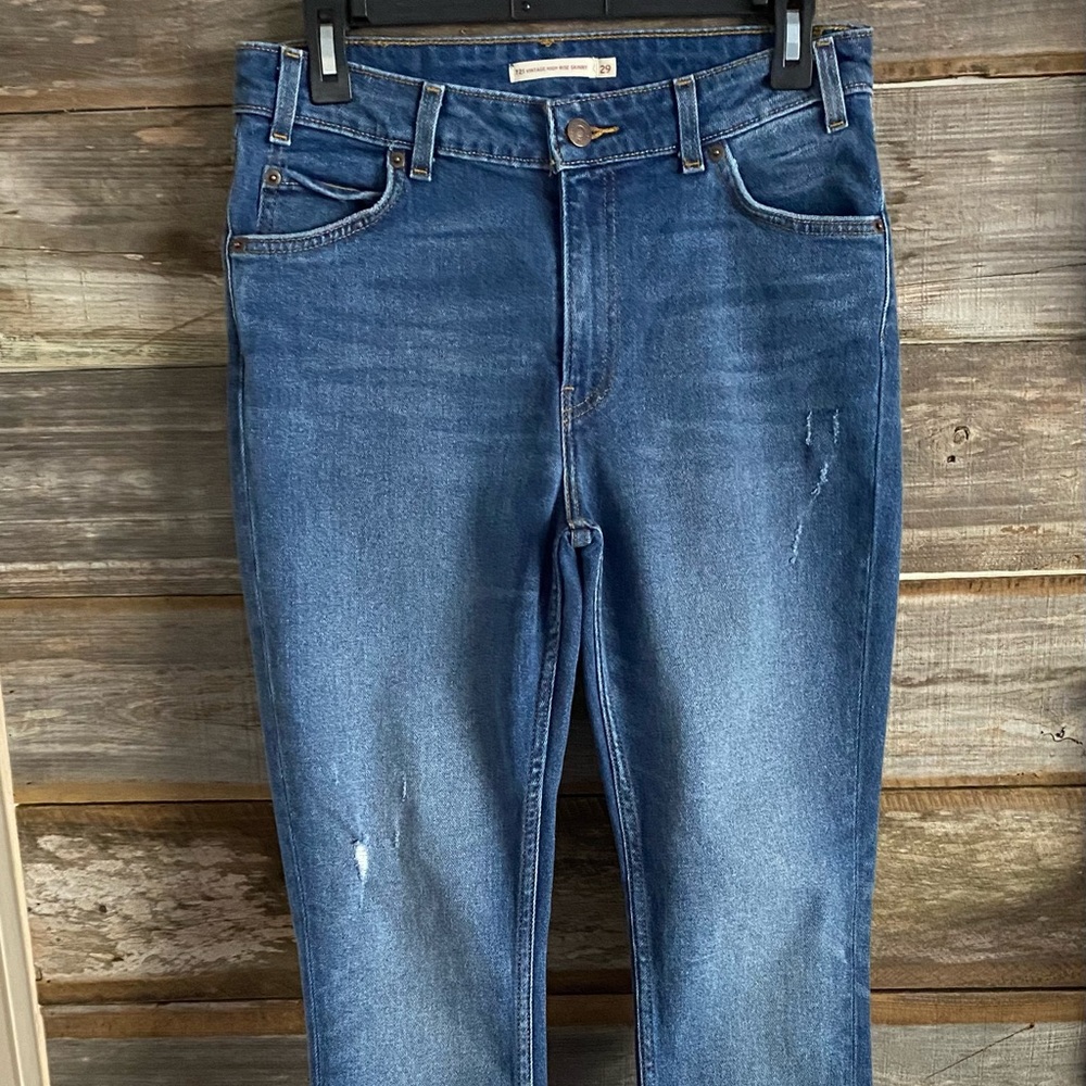 Levi’s Cropped High Waist Skinny Jeans